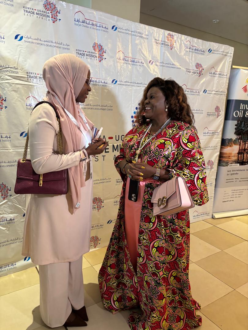 Women business leaders in conversation at the Kenya–Uganda Trade Mission with the Sharjah Chamber of Commerce