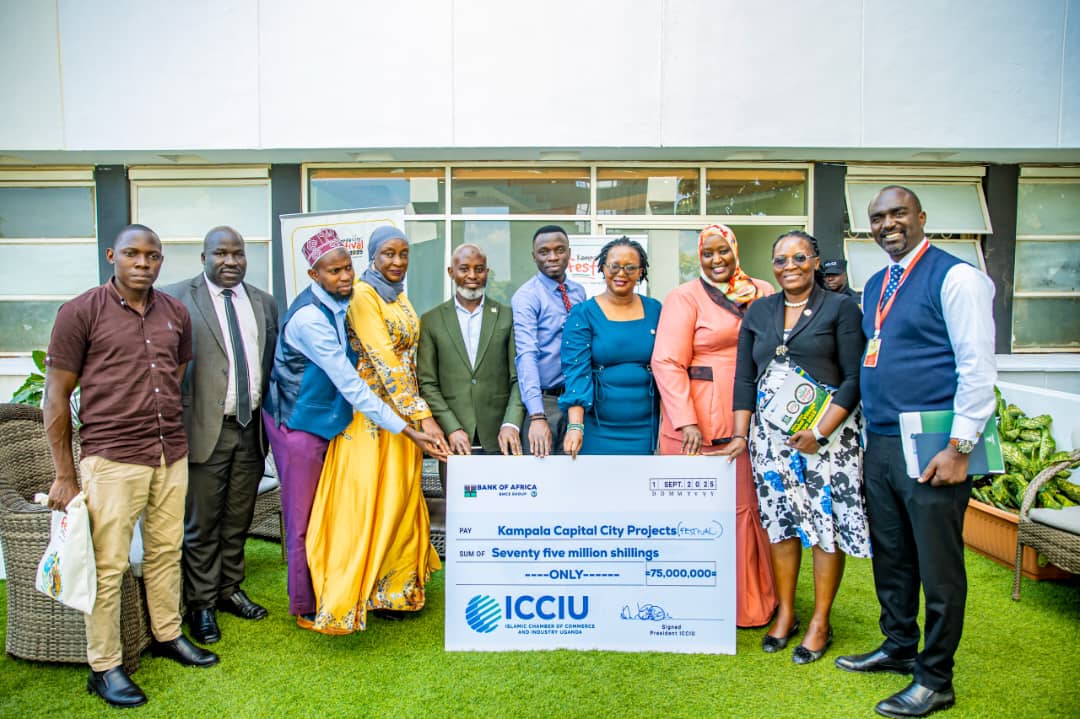 ICCIU leadership and KCCA officials at the Kampala City Festival sponsorship handover