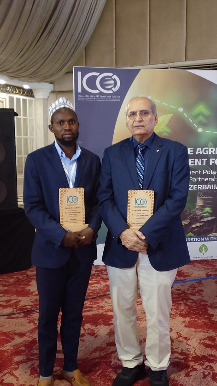 ICCIU representatives receiving Awards of Excellence at the ICCD Sustainable Tourism Forum