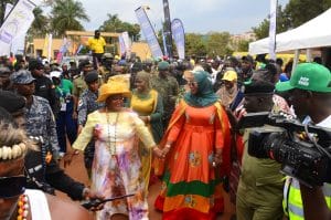 Guests of honour arriving at the ICCIU Halal Village Expo during the KCCA City Festival 2025